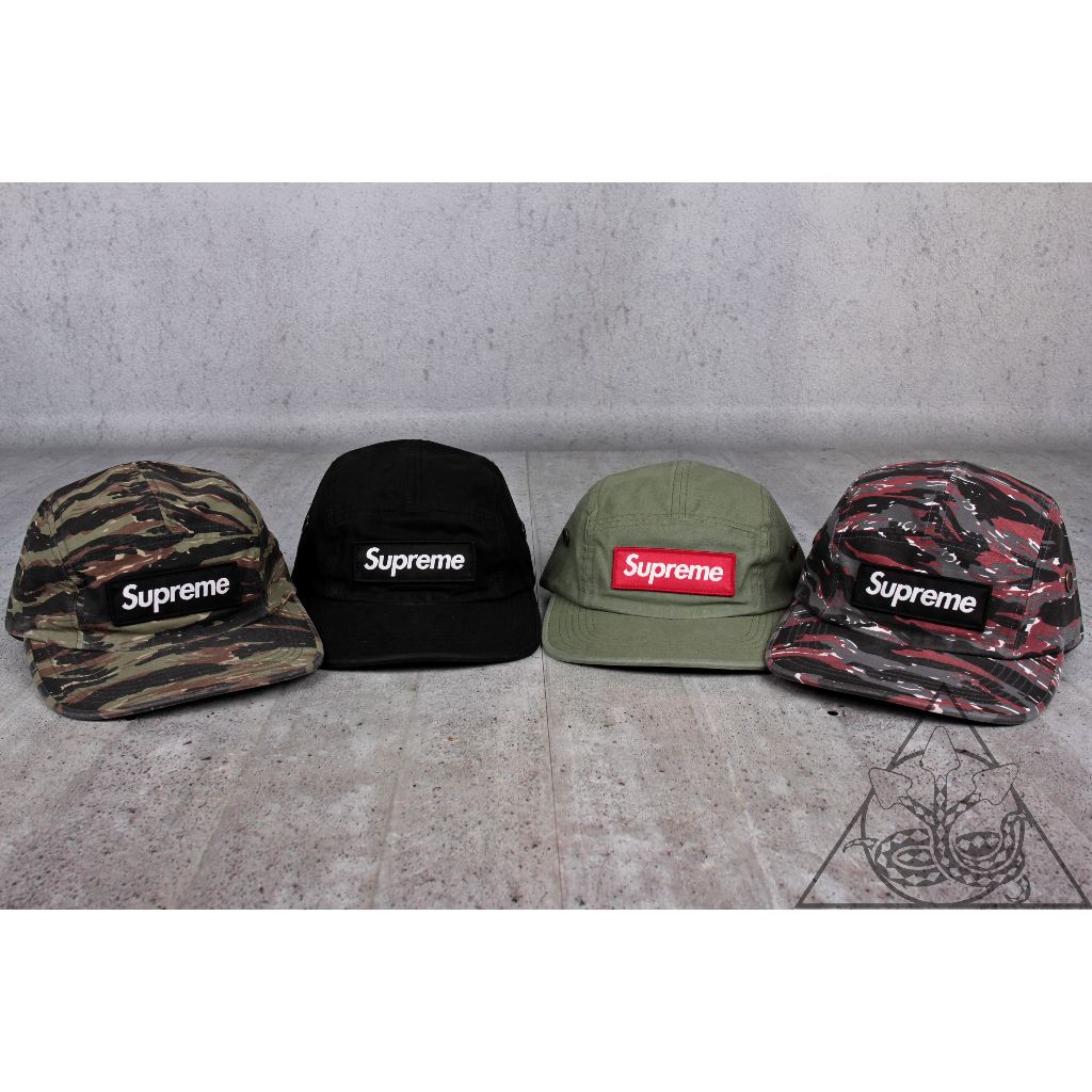 【HYDRA】Supreme Military Camp Cap 尼龍 虎紋 五分割 Box 帽【SUP645】