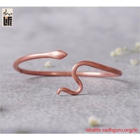 🇮🇳【isha Life】蛇形銅手環 Sarpa Copper Cuff 穩定能量 印度原裝