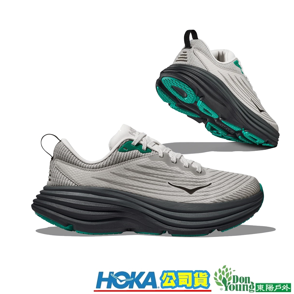【HOKA】限量HO1150918HRM中性款 U Bondi 8 TS 反光跑鞋/正常楦