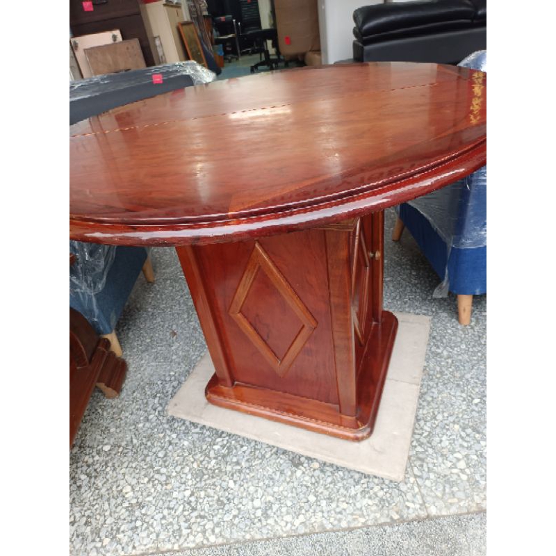 二手實木餐桌直徑100公分高75自取價900