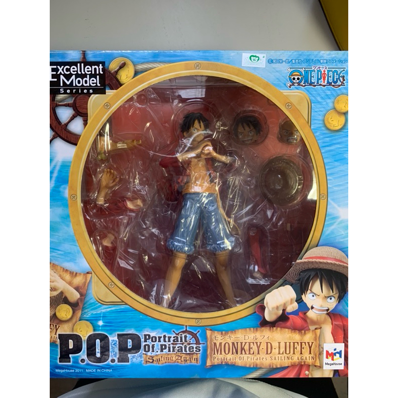 二手 拆擺 POP 海賊王 航海王 onepiece 代理版  兩年後 魯夫 Luffy 公仔