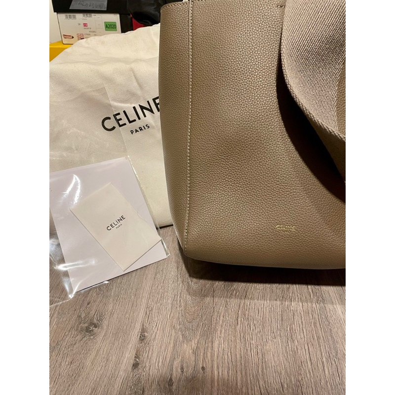 [全新] Celine Sangle Bag 大象灰水桶包肩揹包