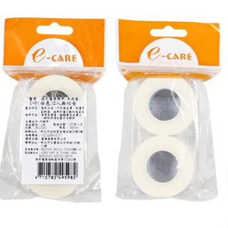 E-CARE 醫康透氣醫療膠帶 (白色) 1吋 2入無切台