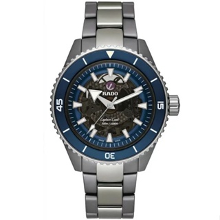 RADO R32128202 雷達錶 43mm 庫克船長 高科技陶瓷錶 機械錶 鈦金屬 鏤空 藍寶石 男錶