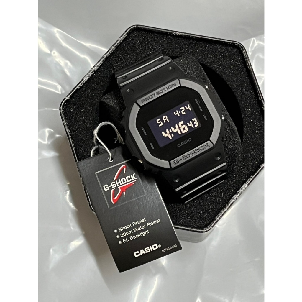 【KAPZZ】現貨 !! G-SHOCK 黑武士 絕對強悍軍事風格經典款霧面黑 DW-5600BB-1