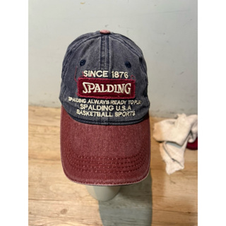 Spalding雙色刷白牛仔籃球帽，古著絕版籃球帽，超好看的配色，無論運動風牛仔風搭配都非常適合，$200出售