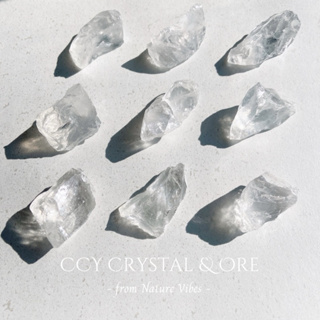 🐈 CCY Crystal x Ore 天然 冰塊白水晶 原礦 Rock Quartz 靈魂之心脈輪