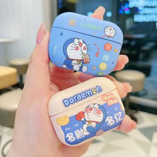 新款4代 日韓ins超萌可愛卡通哆啦A夢無線藍牙耳機殼AirPods 1/2新三代耳機套磨砂Pro 2代保護套防滑耐髒殼