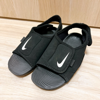 Nike 兒童鞋 黑色魔鬼氈涼鞋 16cm 10C 兒童涼鞋 正品保證