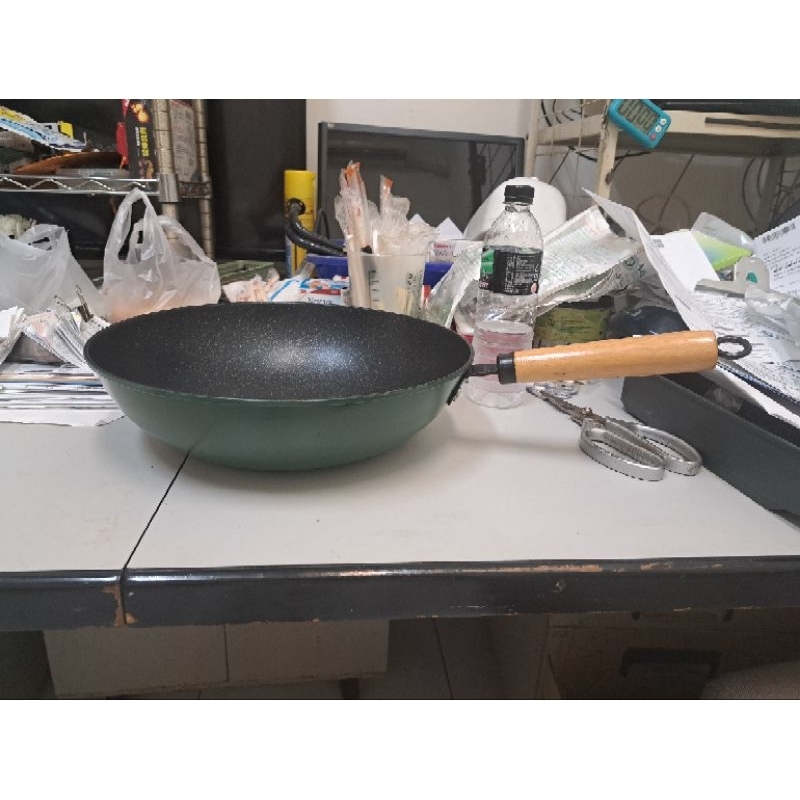 二手福利品鍋子 炒鍋 32公分 便宜出清 麥飯石炒鍋 餐廚用品 鍋具4號
