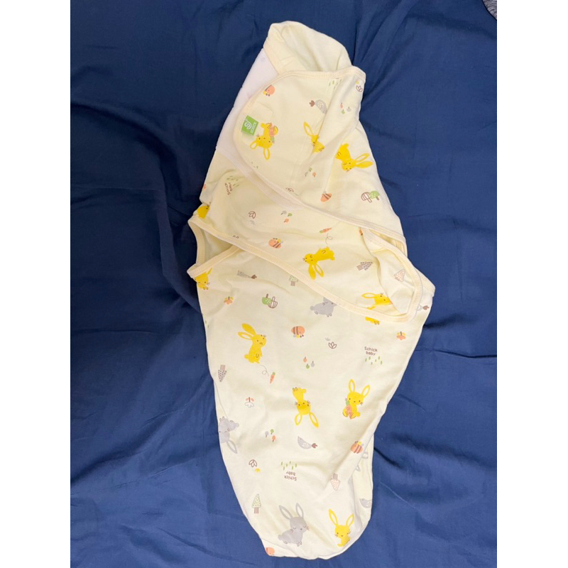 ［全新］schick baby 嬰兒包巾 黃色 MIT