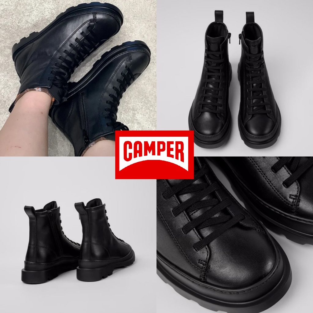 ❤️妞爸&amp;樂媽歐美代購❤️ Camper 女鞋 代購 靴子 黑色中號繫帶靴 限時代購價💰6280 (官網8880)