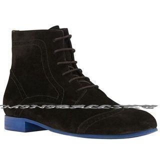 ♥*【特價款出清】*♥ 法國品牌 Minelli 經典基本款撞色麂皮靴-麂皮黑#37
