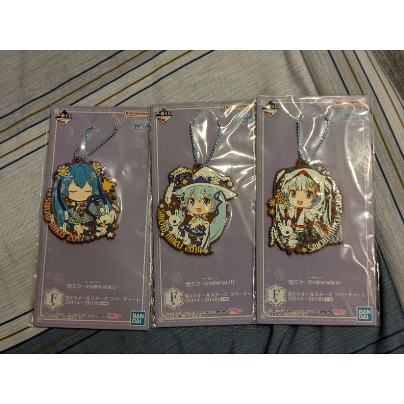 雪初音 初音未來 軟膠 吊飾 一番賞 F賞 SNOW MIKU 雪初音 正版