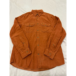 北極狐 小狐狸 Fjallraven Ovik Cord Shirt 休閒長袖 男款 橘紅