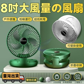 【隔日到貨免運！】買再送壁掛勾！辦公必備 壁掛風扇 桌面風扇 usb風扇 空氣循環扇 靜音風扇 桌扇 壁扇 折疊風扇