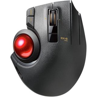 日本ELECOM 無線滑鼠 拇指軌跡球 8鍵 傾斜功能 黑色 EX-G PRO M-XPT1MR