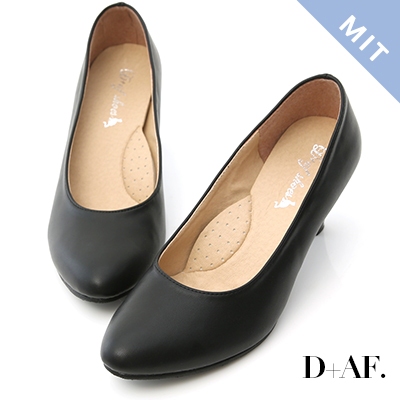 D+AF [現貨快出] 大尺碼 面試 跟鞋 尖頭鞋 包鞋 高跟鞋 1色 [知性品味] 9952