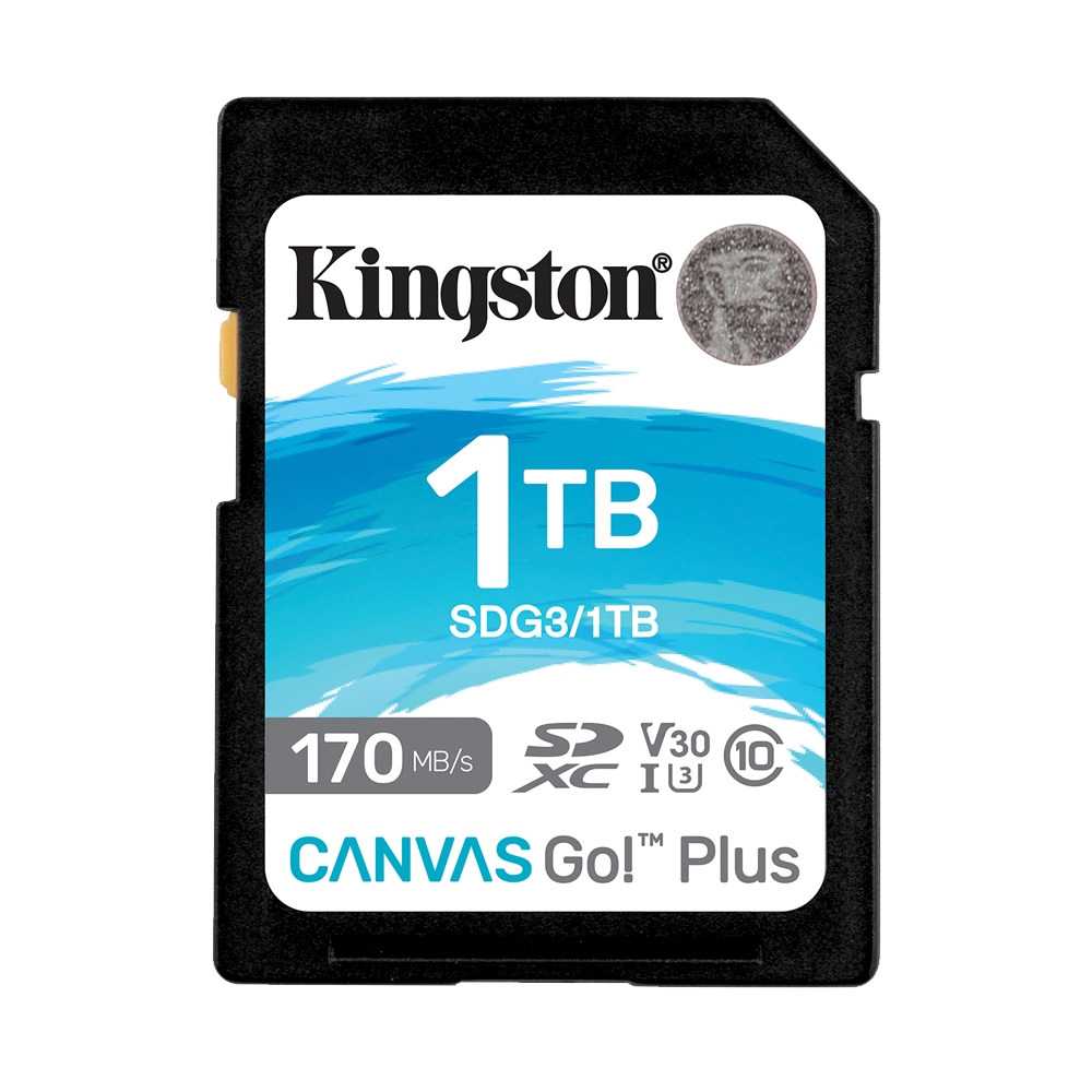 Kingston 金士頓 Canvas Go! Plus 1TB UHS-I U3 V30 SDXC 4K 高速 記憶卡