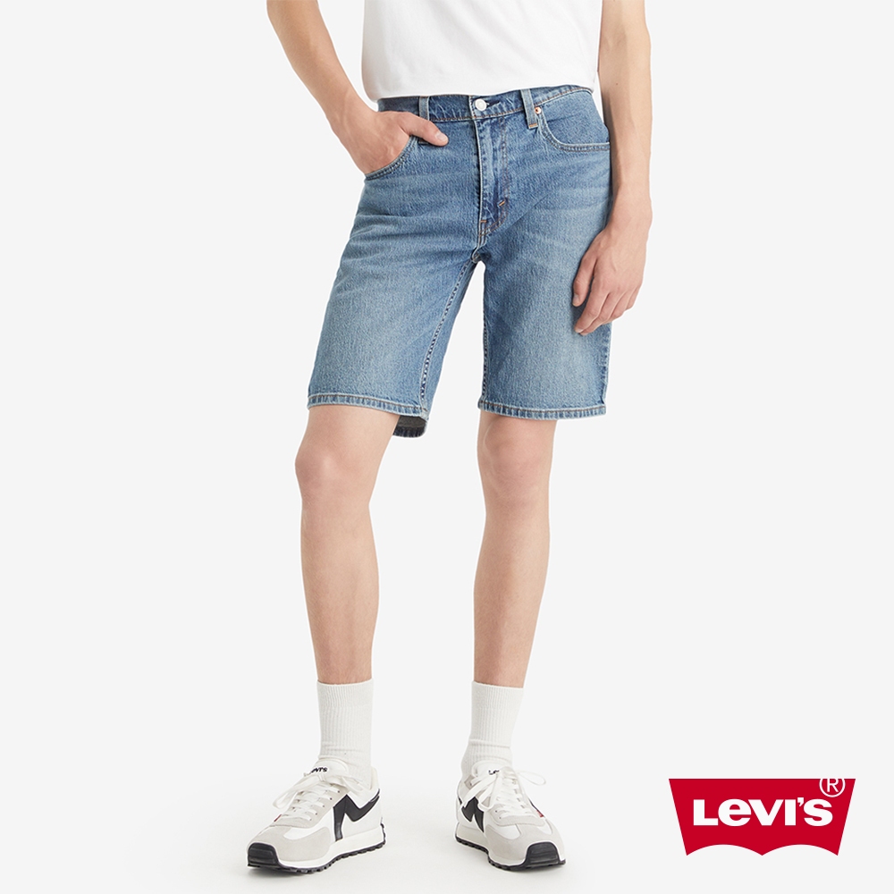 Levi's®  405 低腰膝上彈性牛仔短褲 男生牛仔短褲 彈性牛仔褲 39864-0147 熱賣單品