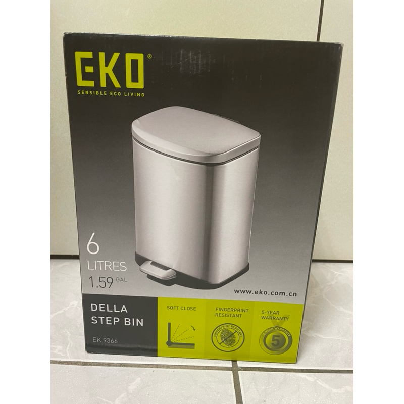 EKO EK-9366迪萊靜音垃圾桶 6L 全新未拆封