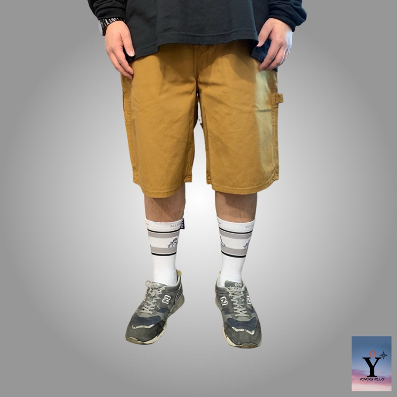 【YOYOGI PLUS】DICKIES TEXAS原裝 DX250 寬鬆帆布工裝口袋短褲 (土黃)