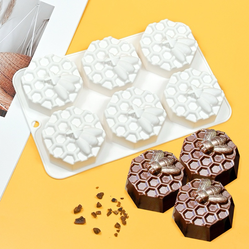 【美倫美】矽膠模 蜂巢 烘焙蛋糕模 手工皂矽膠模 蜜蜂