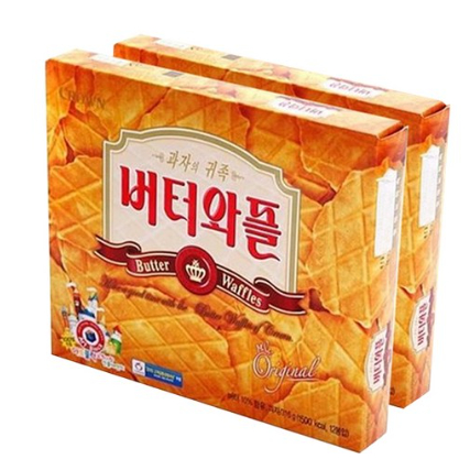 現貨  韓國 CROWN 皇冠 鮮奶油鬆餅 316g/盒 內有12小包 期限2024/9香濃好吃
