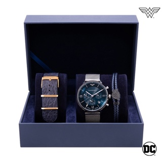 【THEODORA'S】[可選色]手錶飾品1+2禮盒-男女款 神力女超人手錶 銀藍面【希奧朵拉】