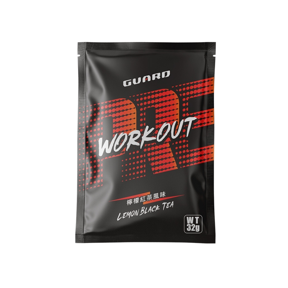 Guard守衛者 Pre workout 肌酸能量補充飲-檸檬紅茶風味 隨身包 素食適用 (32克/包)