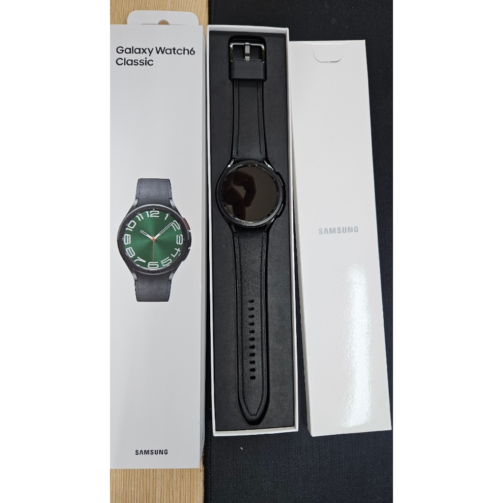 超值嚴選！SAMSUNG Galaxy Watch6 Classic 47MM 黑 9成99新 藍牙版本