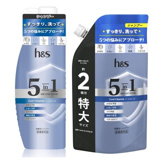 P&G H&S 5in1 溫和保濕(涼感潔淨) 洗髮精 / 潤髮乳 【樂購RAGO】 日本進口