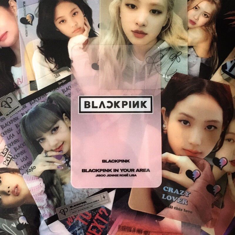 BLACKPINK Jennie Rose Lisa Jisoo 韓國 非官方 透明小卡 透卡