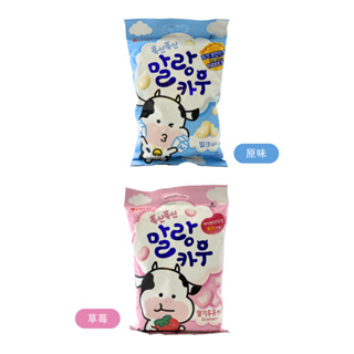 韓國 LOTTE 樂天 超人氣 軟綿綿 牛奶糖 原味 / 草莓 79g