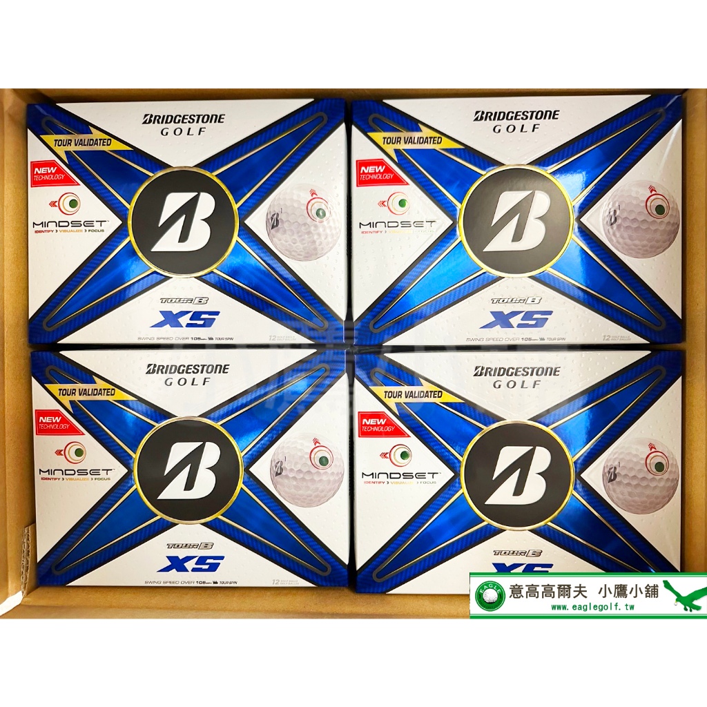 [小鷹小舖] BRIDGESTONE GOLF TOUR B XS MINDSET 高爾夫球 搭配全新專利外皮 NEW