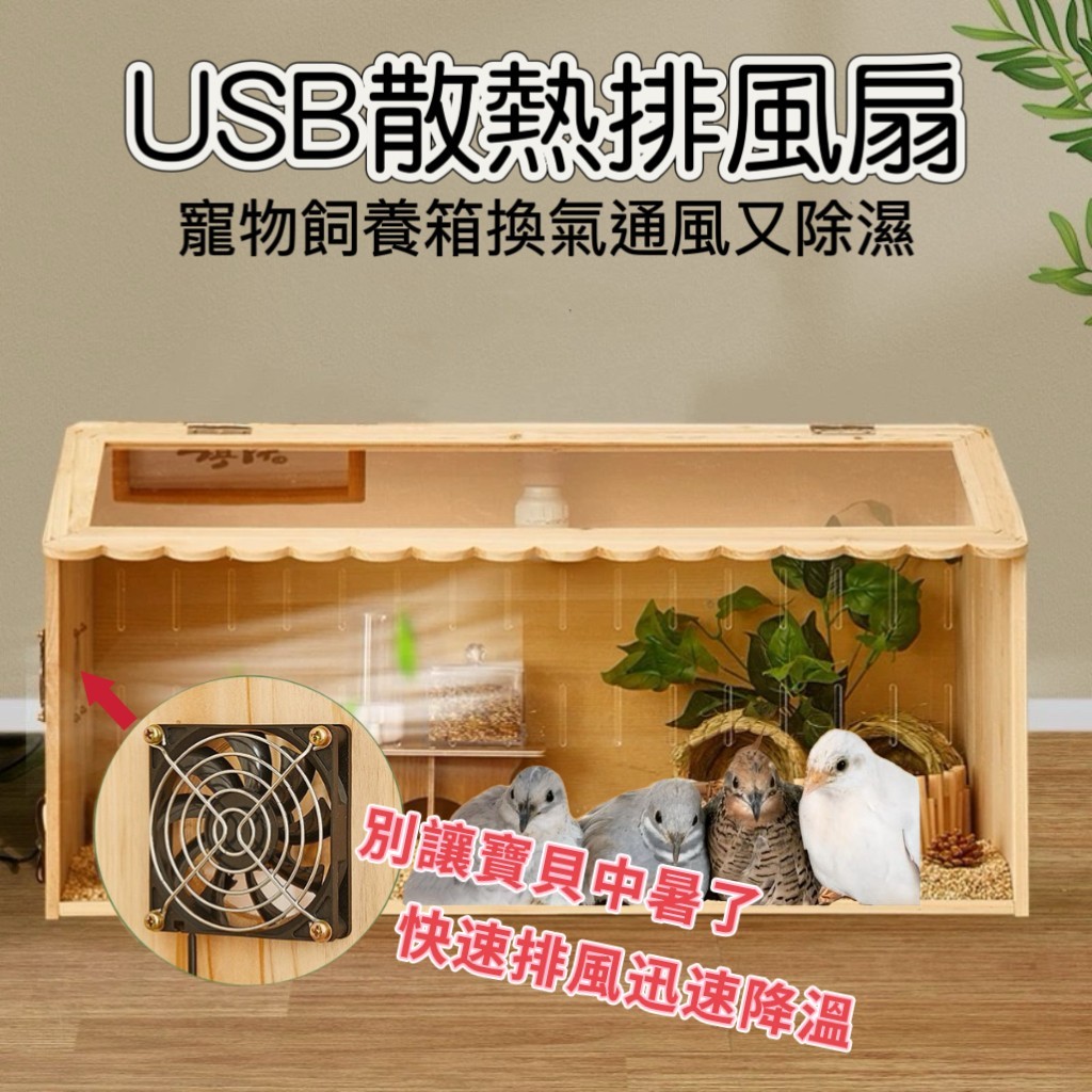 寵物專用 USB 散熱風扇  單面安全網 8~12cm蘆丁雞 倉鼠 筆電散熱 涼感 吸風 排風