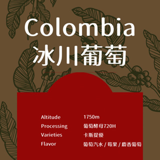 宥豆國際咖啡生豆｜哥倫比亞 希望莊園 冰川葡萄 特殊處理 生豆500克