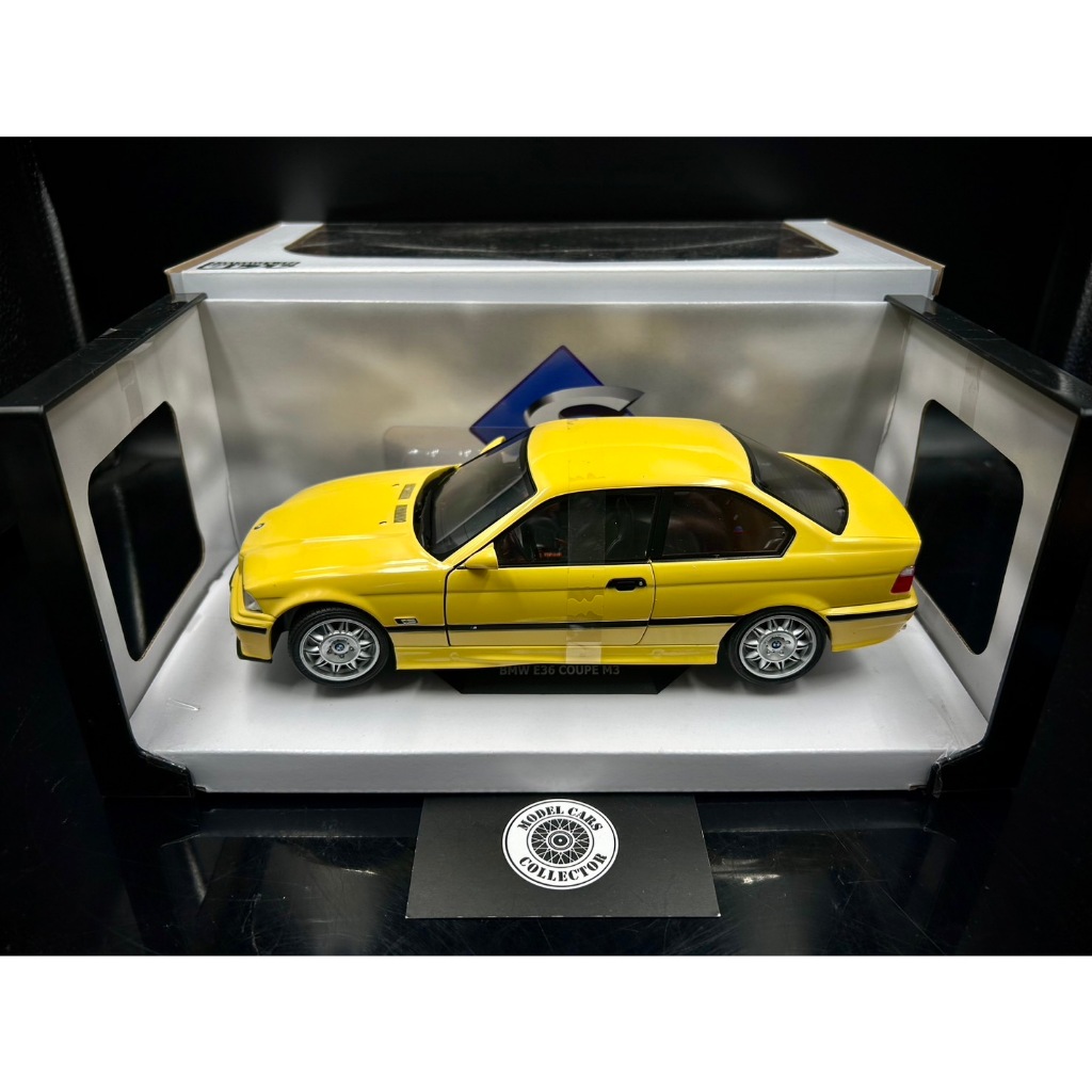 【收藏模人】Solido BMW M3 E36 1996 Yellow 寶馬 黃 1:18 1/18