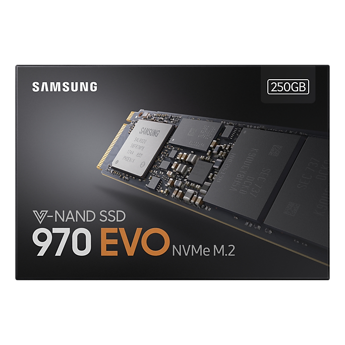SAMSUNG三星970 EVO 250GB M.2 PCIe SSD 固態硬碟(讀3400M/寫1500M) 二手商品