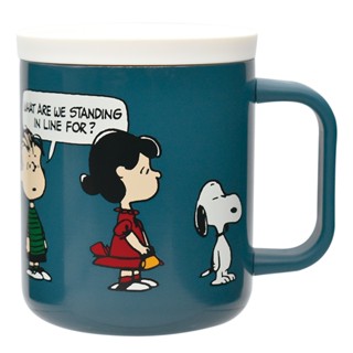 大西賢製販 Snoopy 史努比 不鏽鋼馬克杯 保溫杯 400ml 排隊 OS76972