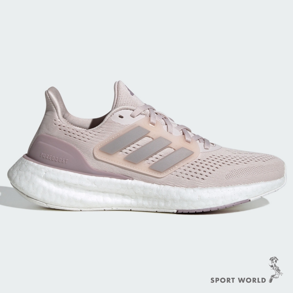 Adidas 慢跑鞋 女鞋 避震 Pureboost 23 粉【運動世界】IF1533