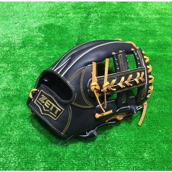 棒球世界ZETT SPECIAL ORDER 訂製款棒壘球手套特價內野十字12吋黑色