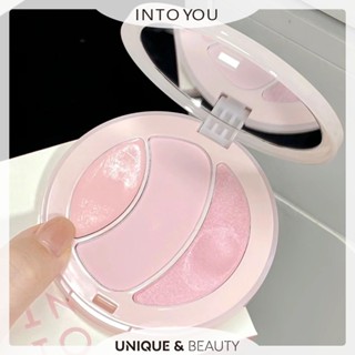 U&B░ 臺灣現貨｜官方授權 INTO YOU心慕與你 多功能高光盤 一盤提亮 三色高光膏高光粉修容盤【A214】