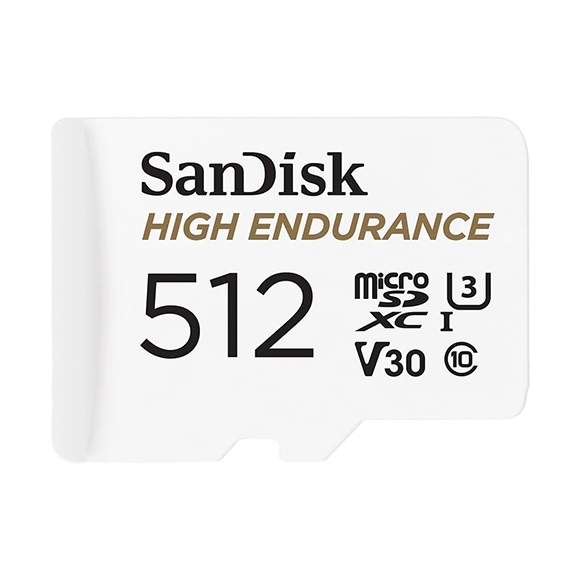 SanDisk 512G 監視器專用記憶卡 HIGH ENDURANCE 高耐久 MicroSDXC V30 U3 4K