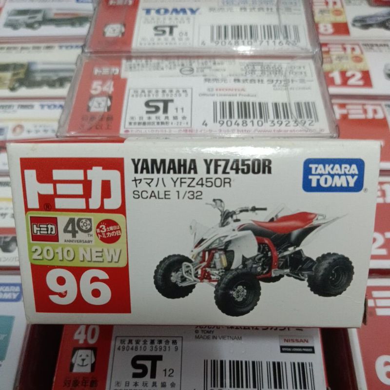 TOMICA  NO.96絕版YAMAHA YFZ450R 沙灘車 新車貼