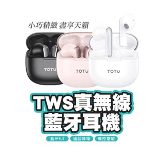 TOTU TWS真無線藍牙耳機 霧面磨砂 運動通話降噪 藍芽 V5.3 藍芽耳機 拓途