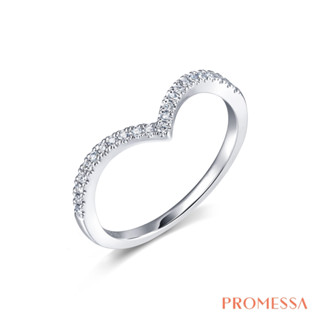 PROMESSA 18K金 小皇冠系列 V型鑽石戒指