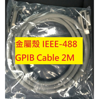 《專營電子材料》全新 IEEE488 GPIB CABLE 金屬殼 IEEE-488 2M 3M