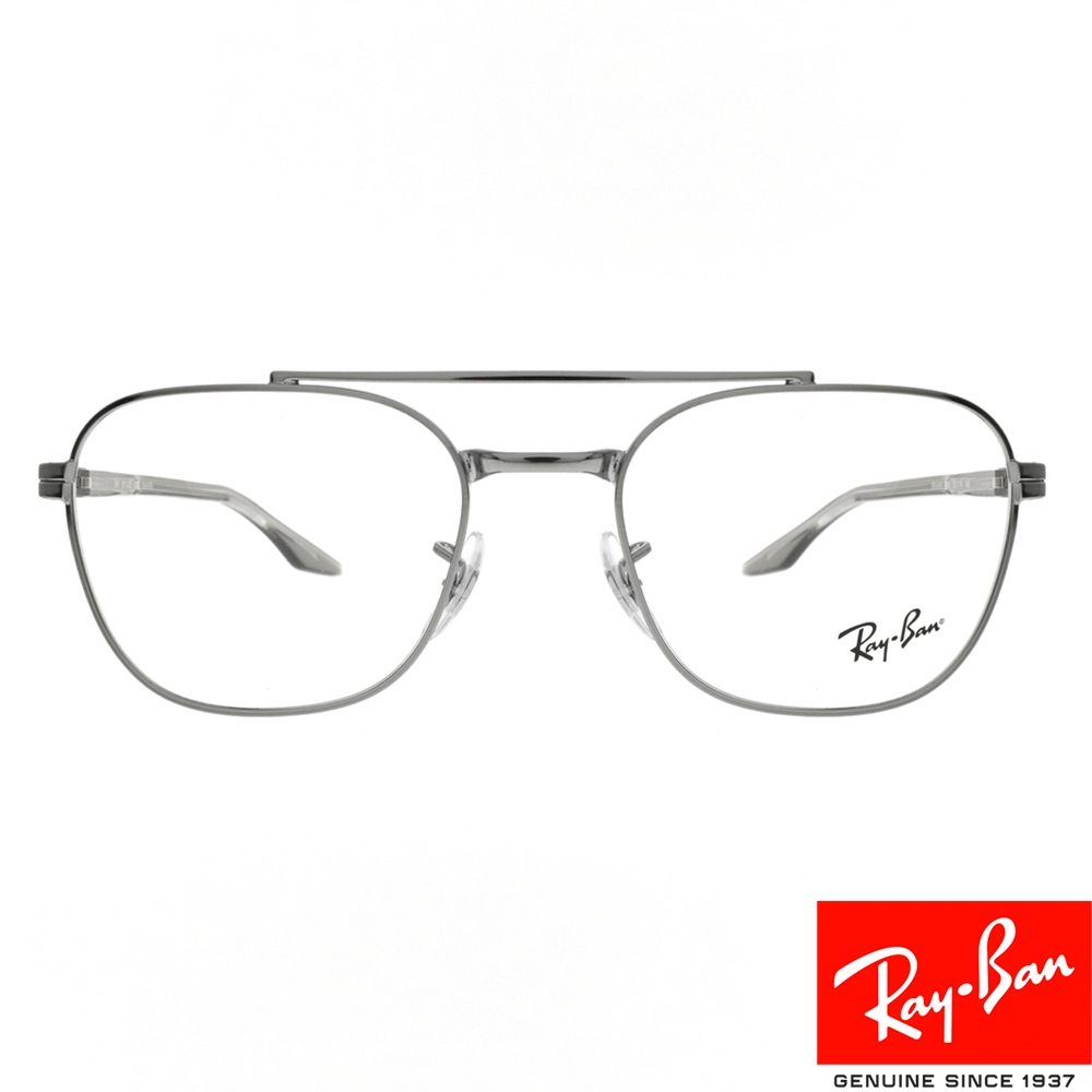 RayBan雷朋 光學眼鏡 RB6485 3123-53mm 復古雙槓圓潤方框 - 金橘眼鏡