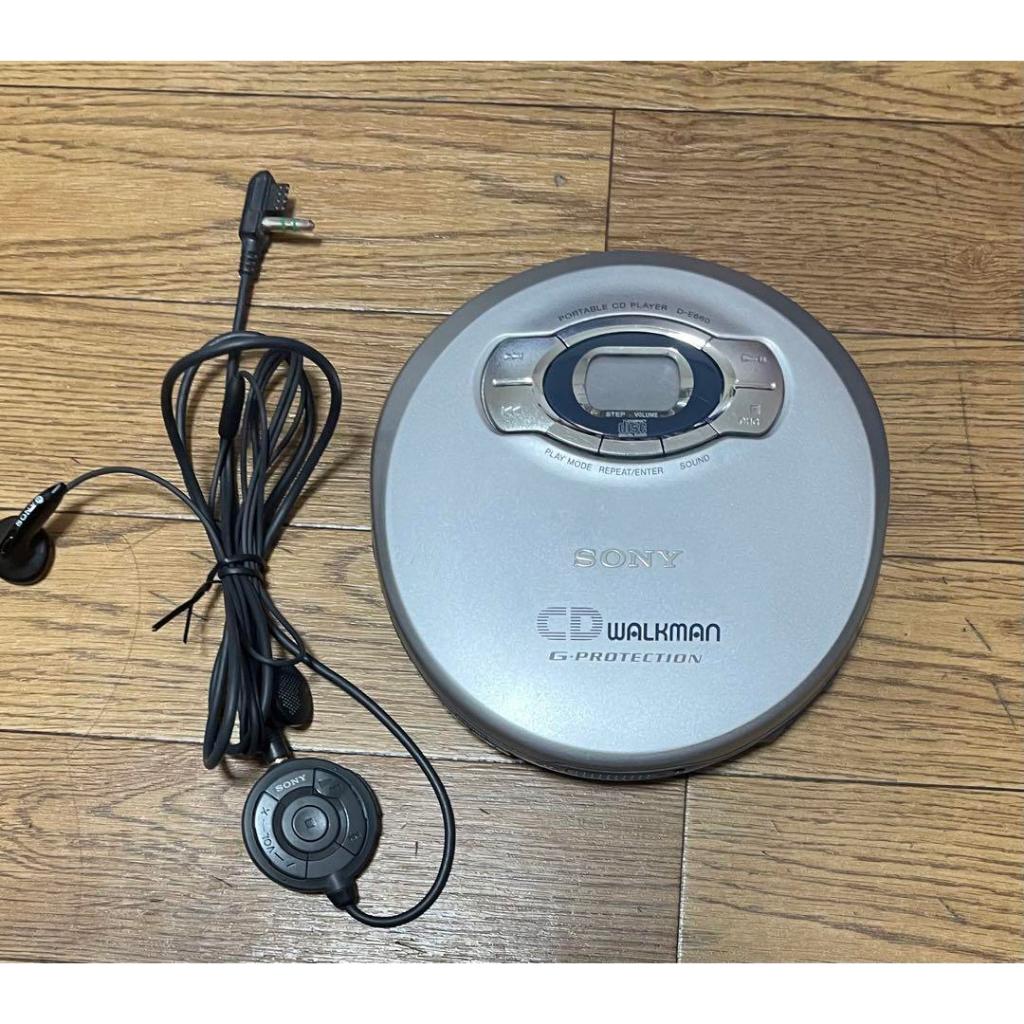 SONY D-E660 WALKMAN CD 隨身聽 單機+線控與耳機